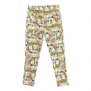 Lior Paris Pants Womens Size 2 Joy Ditzy Print Crop Pull On Legging Stretch NEW